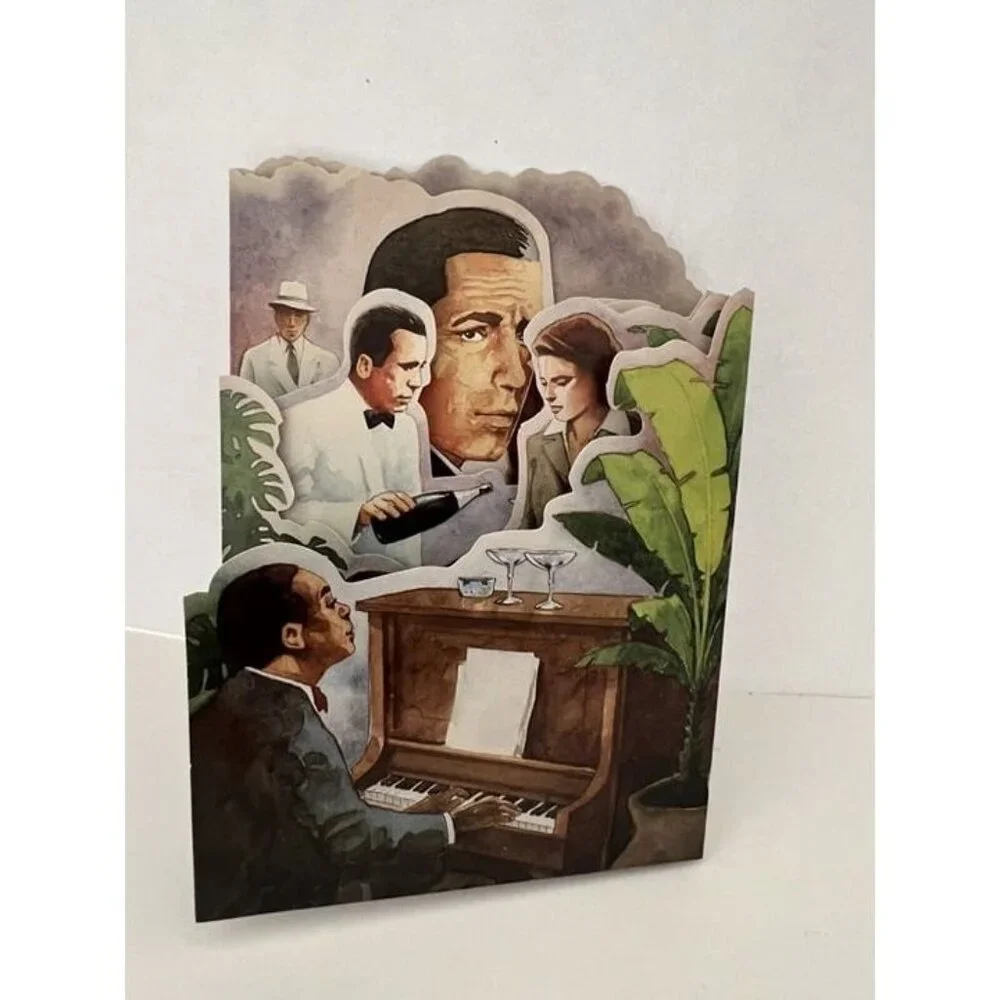 Vtg 1988 Greeting Card Casablanca Happy Birthday Portal Illustrated by Pat Welch
